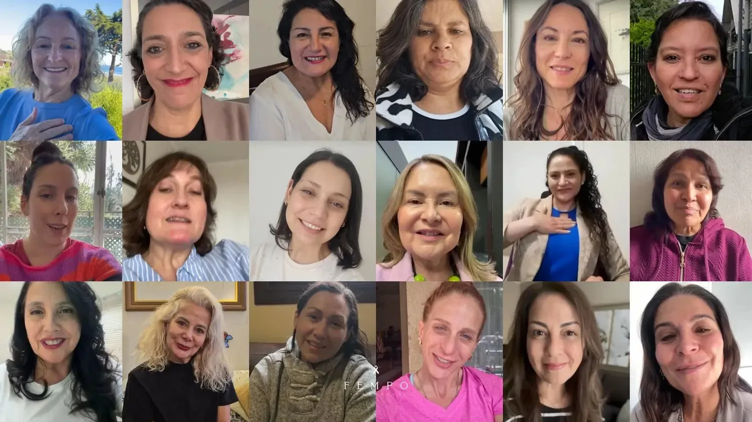 Mujeres de la campaña #PonemosElPecho de Fundación FEMPO